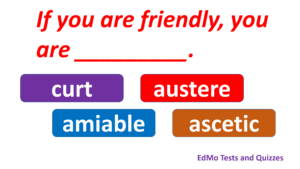 Read more about the article English Vocabulary Test – 5. WHICH WORD DESCRIBES YOU?